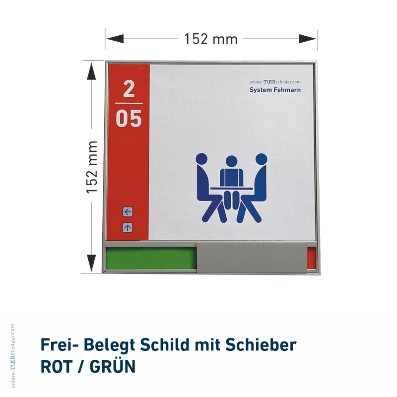 Frei besetzt Schild Fehmarn 12