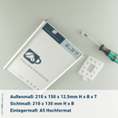 Türschild Büro Marne in 10 Größen mit Alu-Profil, Acrylglas, schneller Textwechsel