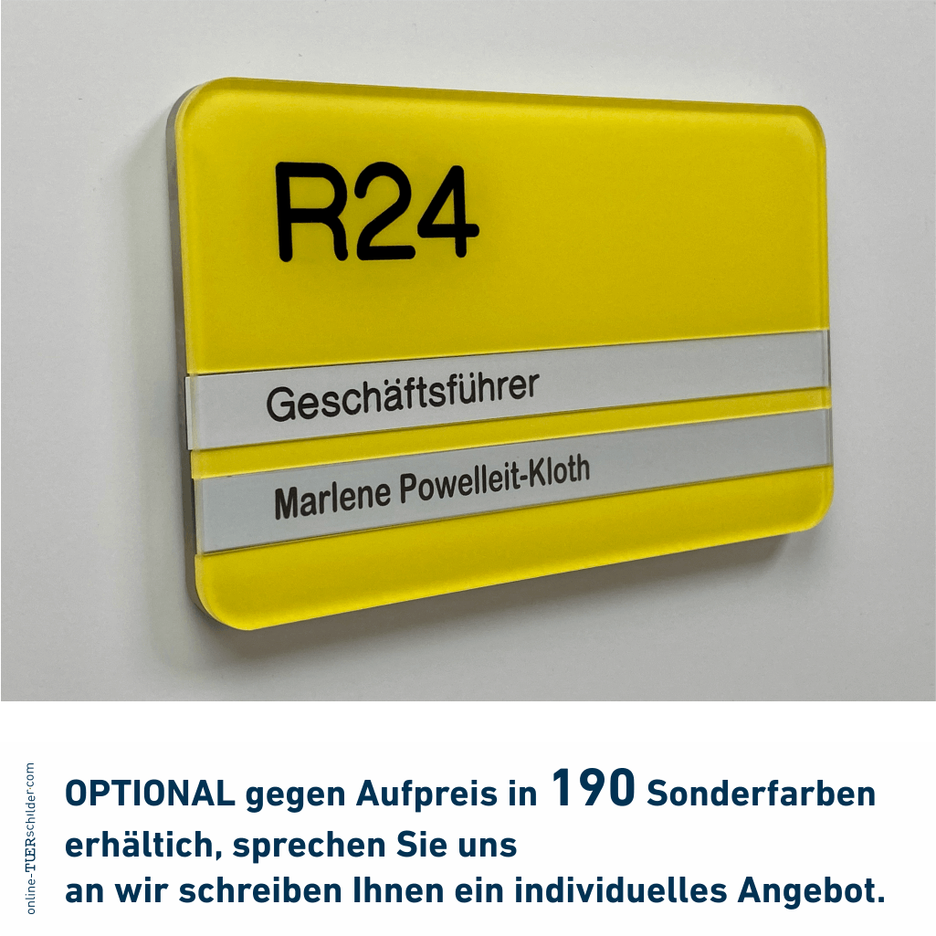 Türschild Flensburg Sonderfarben