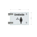 Fahnenschilder Umkleide Damen 12