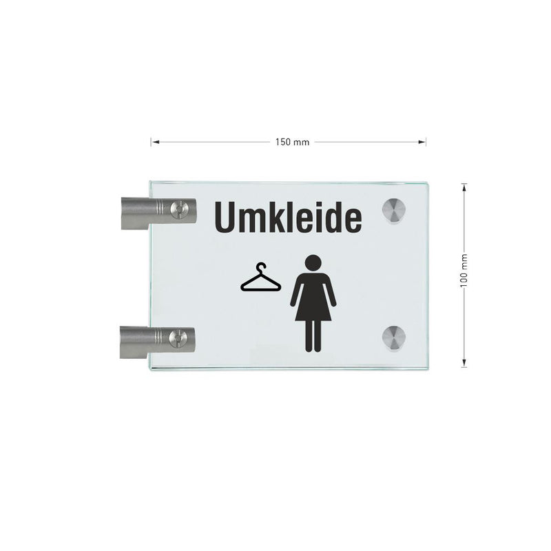 Fahnenschilder Umkleide Damen 12