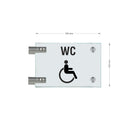 Fahnenschilder Behintertengerechtes WC 12