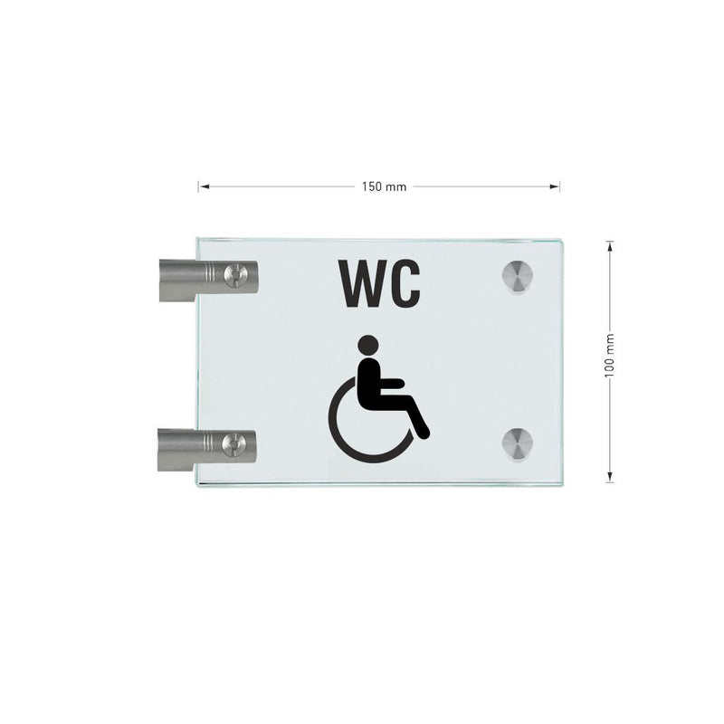 Fahnenschilder Behintertengerechtes WC 12