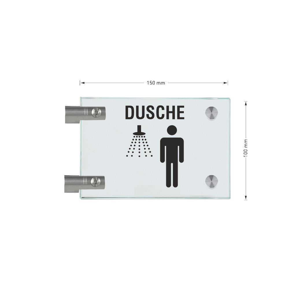 Fahnenschilder Dusche Herren  12