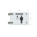 Fahnenschilder Dusche Herren  12