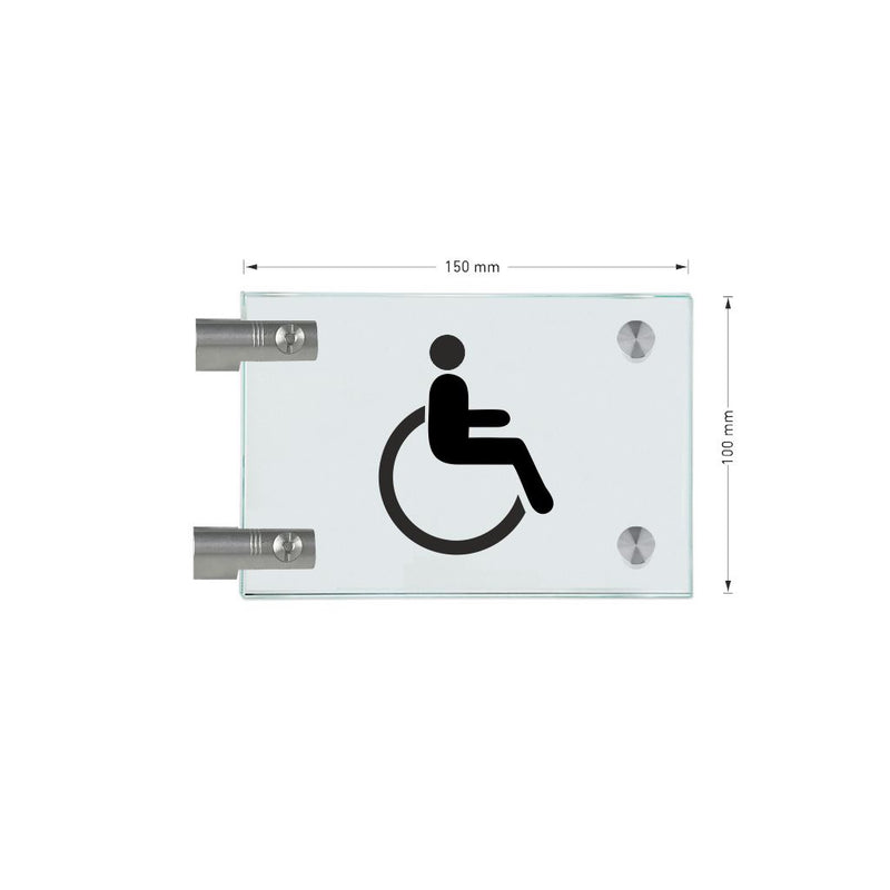 Fahnenschild Behindertengerechtes WC 2