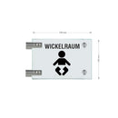 Fahnenschilder Wickelraum 12 