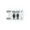 Fahnenschilder Toiletten 12