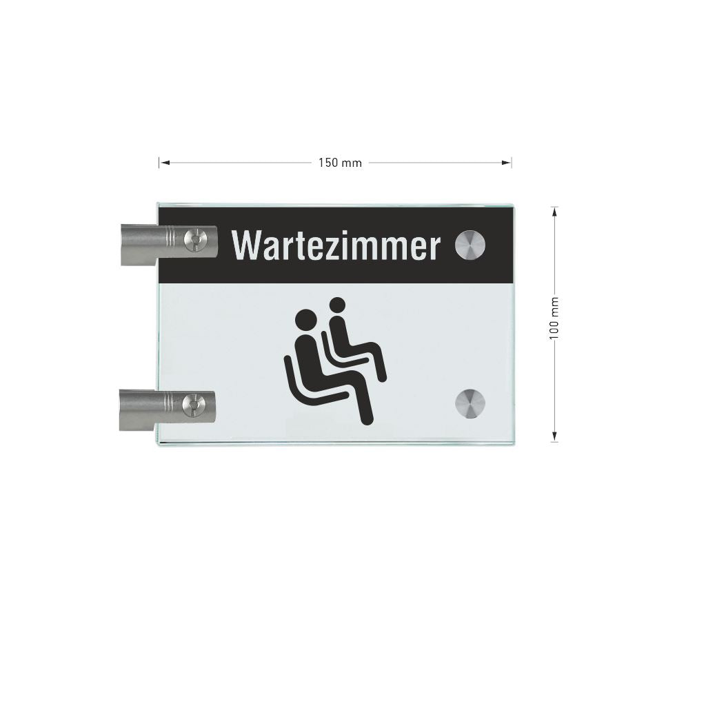 Fahnenschilder Wartezimmer 12