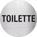 Piktogramm Toilette Edelstahl Piktogramme Toilette online-tuerschilder.com Ø 60mm 