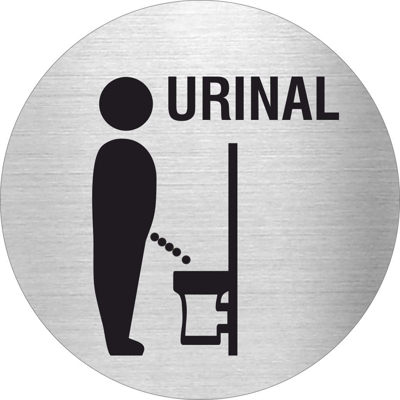 Piktogramm Urinal 1 Edelstahl 1