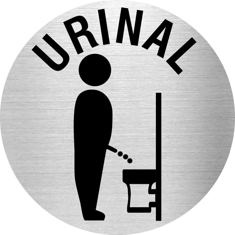 Piktogramme Urinal Edelstahl 1