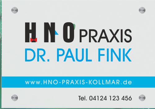 Praxisschild HNO Arzt 1
