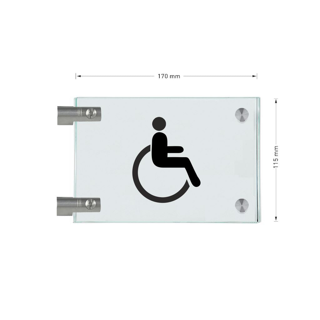 Fahnenschild Behindertengerechtes WC 3