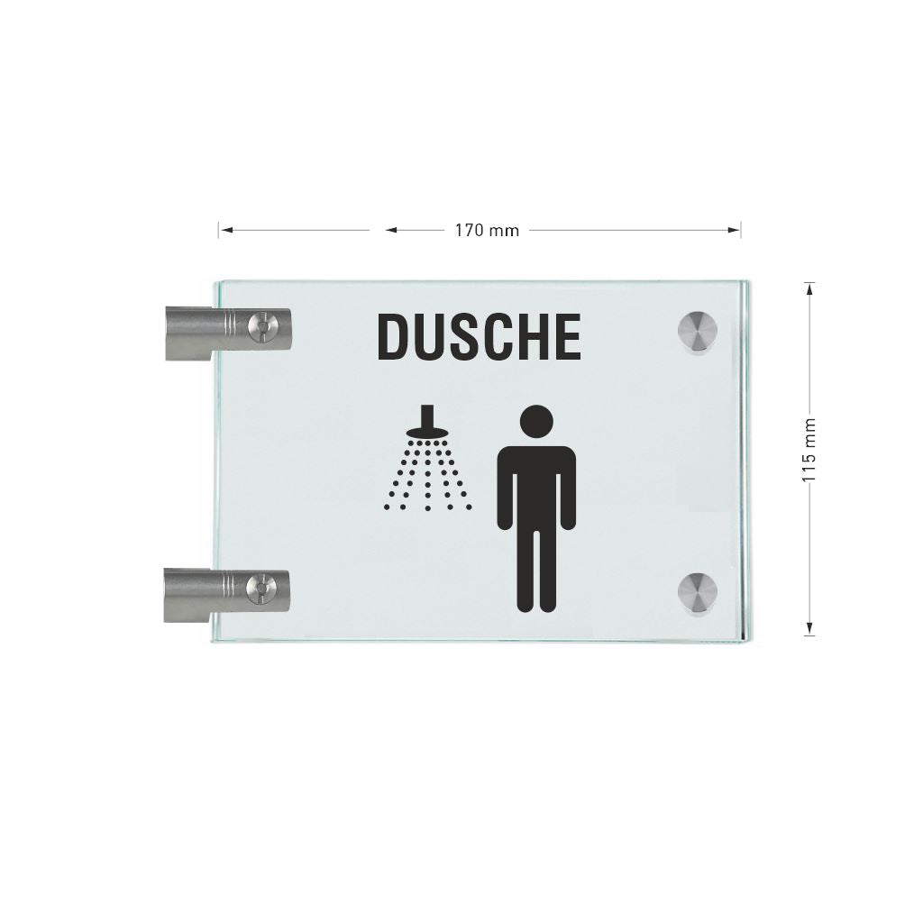 Fahnenschilder Dusche Herren  13
