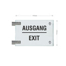 Fahnenschild Ausgang nur Text 3