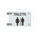 Fahnenschilder Toiletten 13