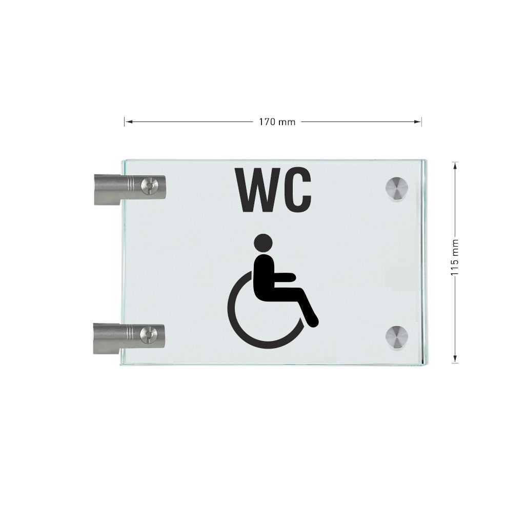 Fahnenschilder Behintertengerechtes WC 13
