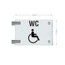 Fahnenschilder Behintertengerechtes WC 13
