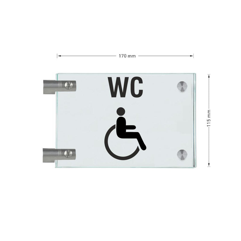 Fahnenschilder Behintertengerechtes WC 13