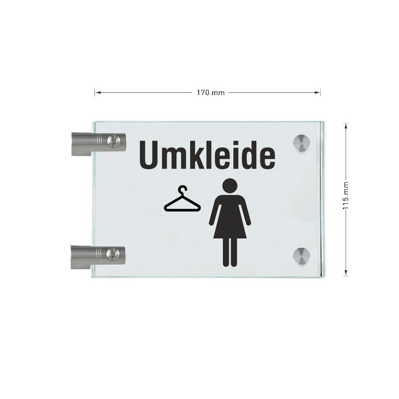 Fahnenschilder Umkleide Damen 13
