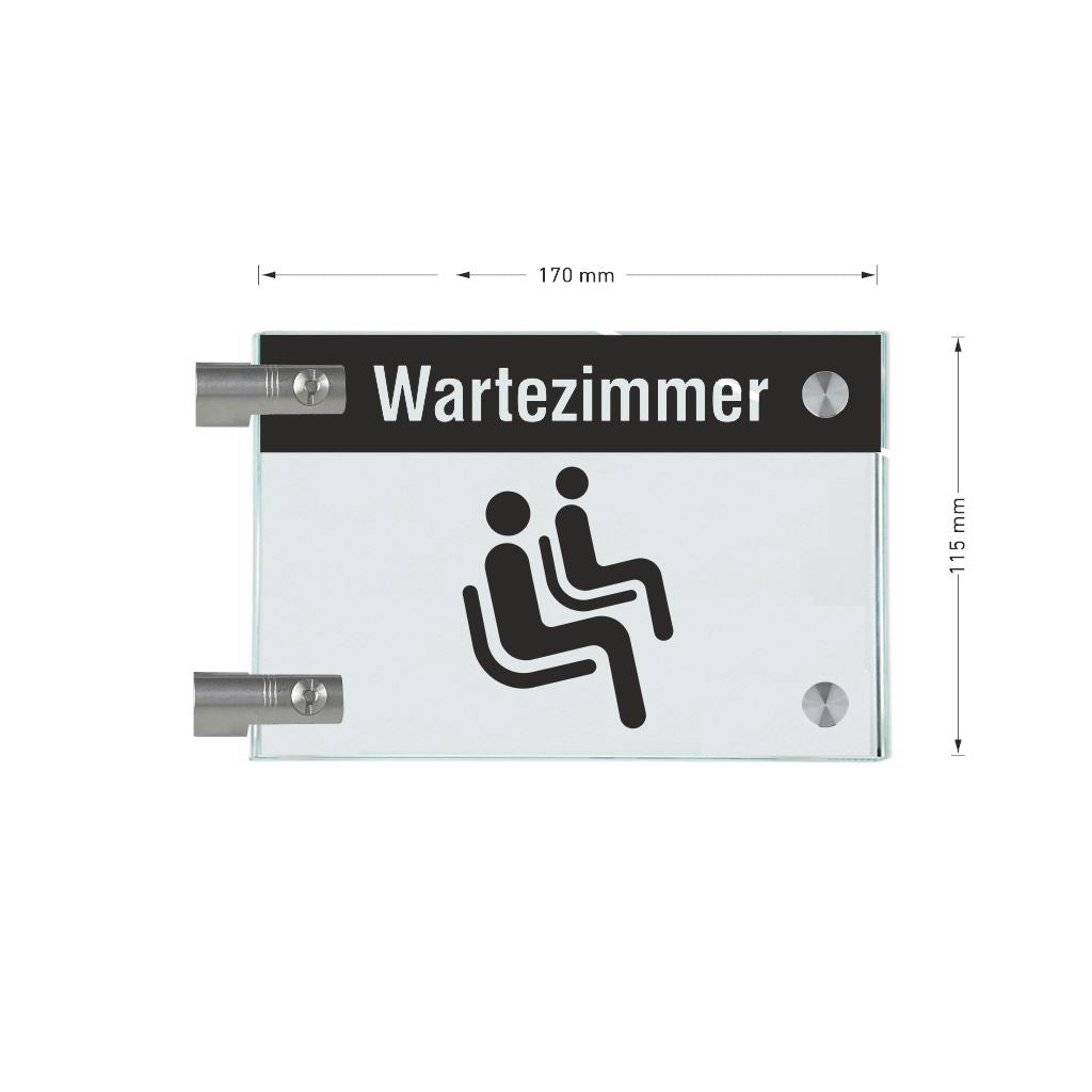 Fahnenschilder Wartezimmer 14