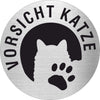 Piktogramm Vorsicht Katze aus Edelstahl