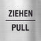 Piktogramm Ziehen / Pull aus Edelstahl Piktogramme Ziehen / Pull online-tuerschilder.com 70x70mm 
