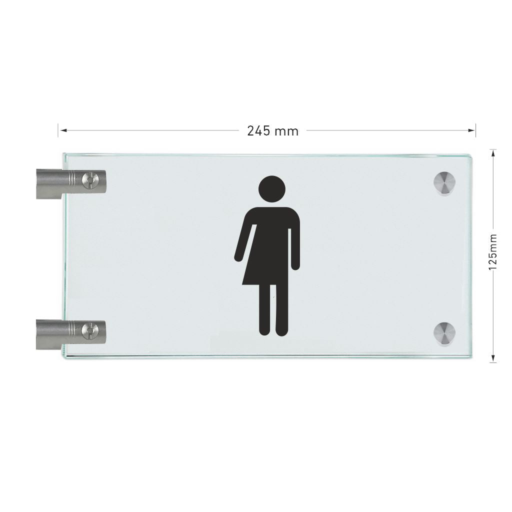 Fahnenschilder Gender WC 15