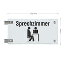 Fahnenschilder Sprechzimmer 3