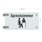 Fahnenschilder Sprechzimmer 3