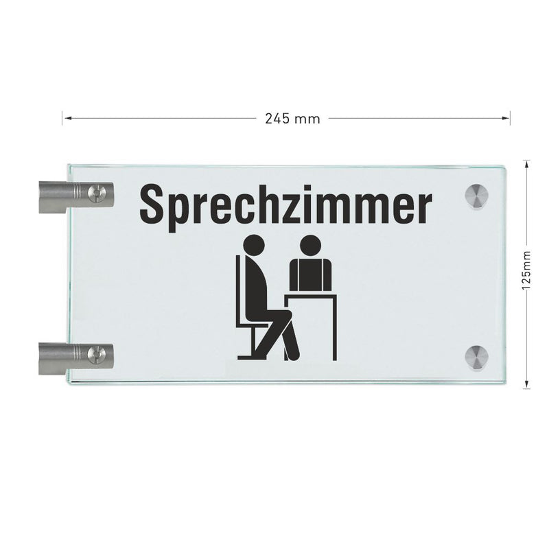Fahnenschilder Sprechzimmer 3