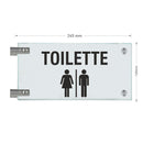 Fahnenschilder Toiletten 14