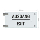 Fahnenschild Ausgang nur Text 4