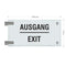 Fahnenschild Ausgang nur Text 4
