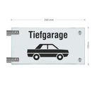 Fahnenschilder Tiefgarage 14 