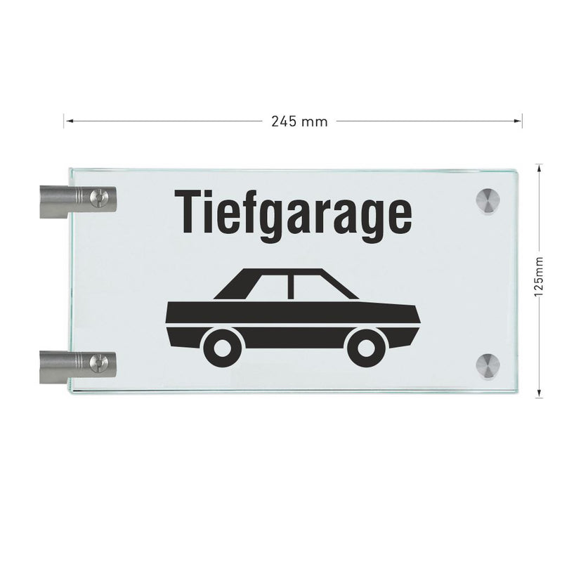 Fahnenschilder Tiefgarage 14 