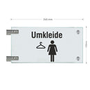 Fahnenschilder Umkleide Damen 14
