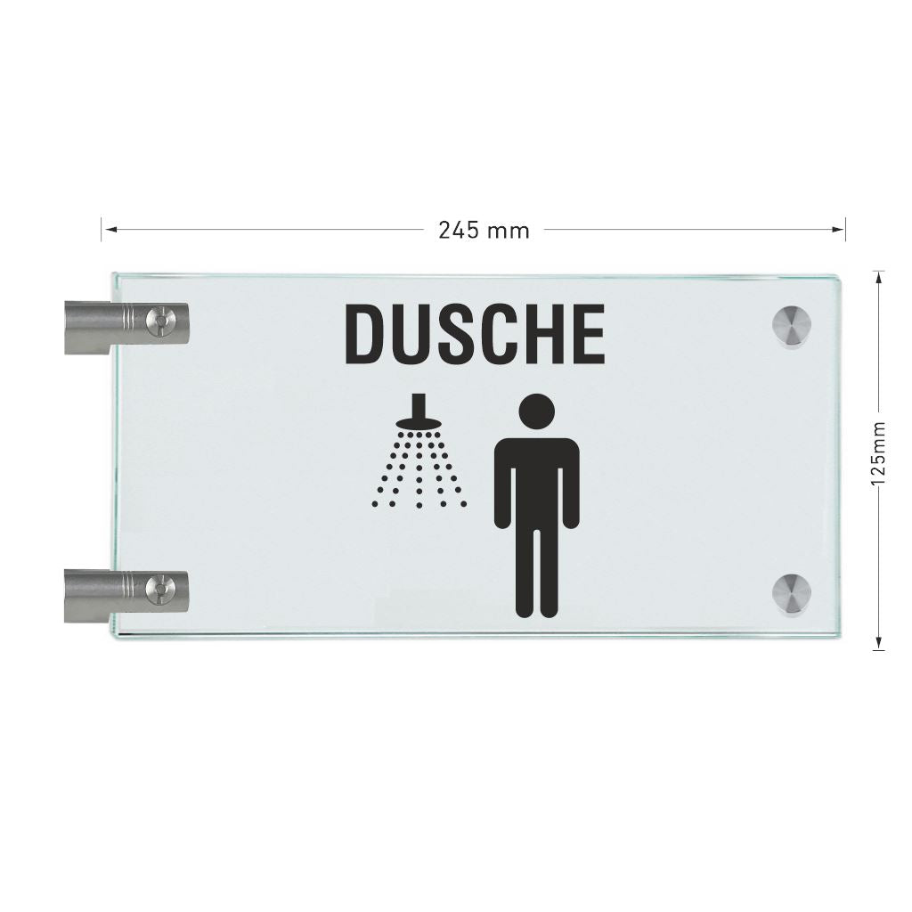 Fahnenschilder Dusche Herren  14
