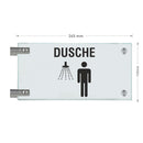 Fahnenschilder Dusche Herren  14