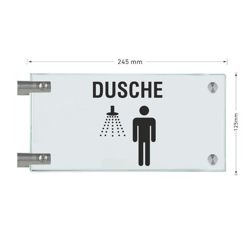 Fahnenschilder Dusche Herren  14