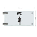Fahnenschilder Gender WC Piktogramm und Text 3