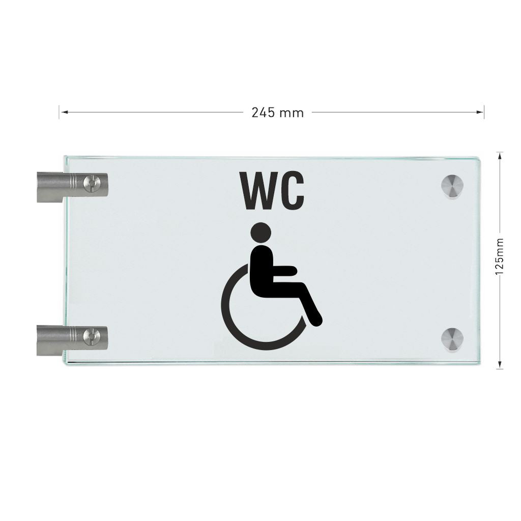 Fahnenschilder Behintertengerechtes WC 14
