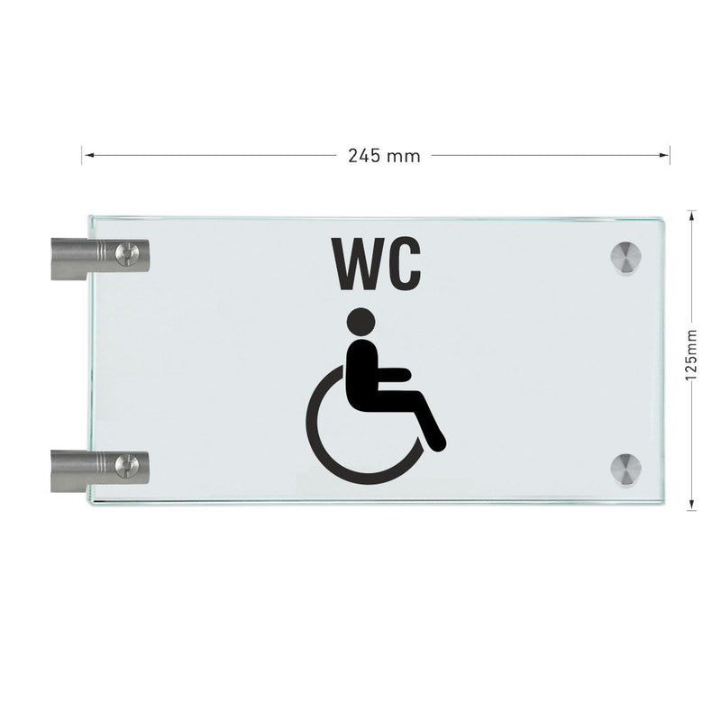 Fahnenschilder Behintertengerechtes WC 14