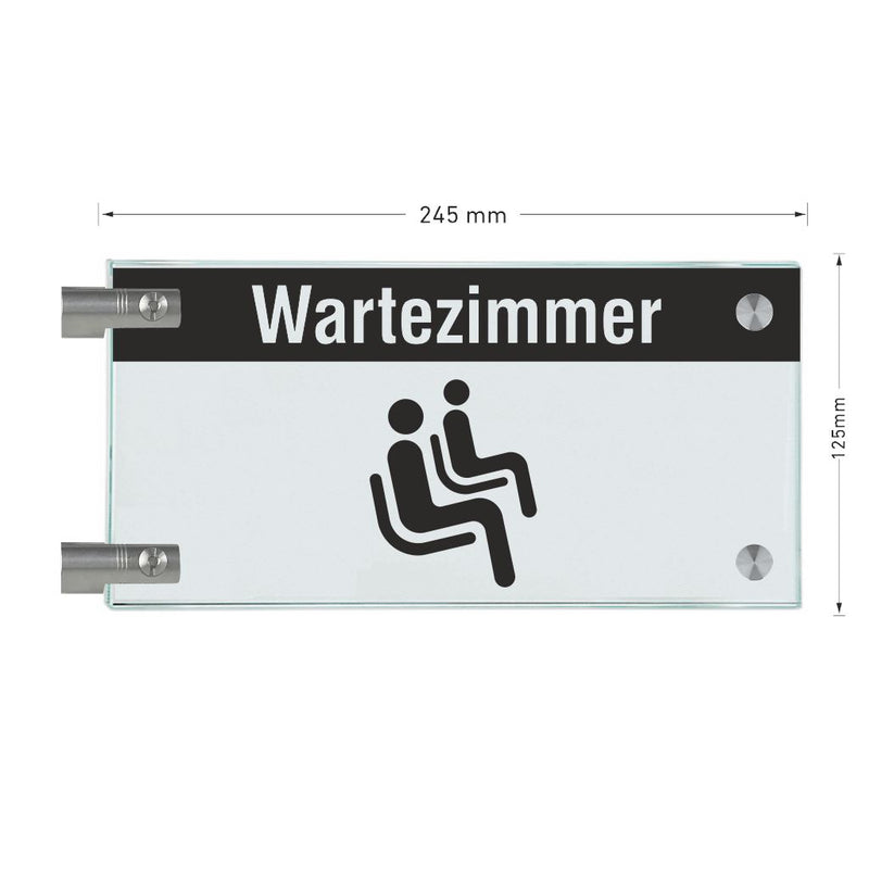 Fahnenschilder Wartezimmer 16 