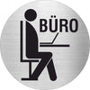 Piktogramme Büro 2 aus Edelstahl