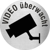 Piktogramm Video überwacht aus Edelstahl