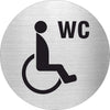 Pikto Behindertengerechtes WC mit Text