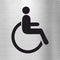 Piktogramme Behindertengerechtes WC Edelstahl Piktogramme Behindertengerechtes WC 70x70mm 