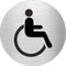Piktogramme Behindertengerechtes WC Edelstahl 1